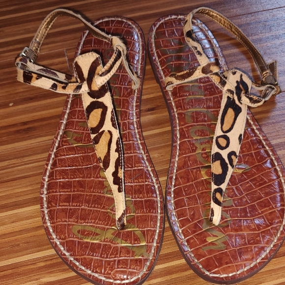 Sam Edelman Animal Print Sandals - Picture 2 of 2